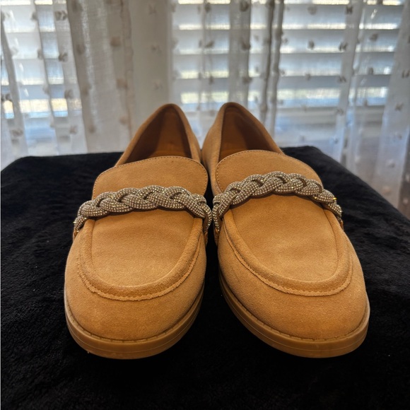 Gianni Bini Shoes - Gianni Bini Tan Loafers with Braided Detail
